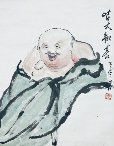 圓霖 人物立軸 47*37cm