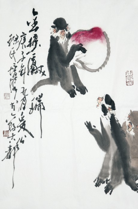 徐培晨  猴單片	68*45cm