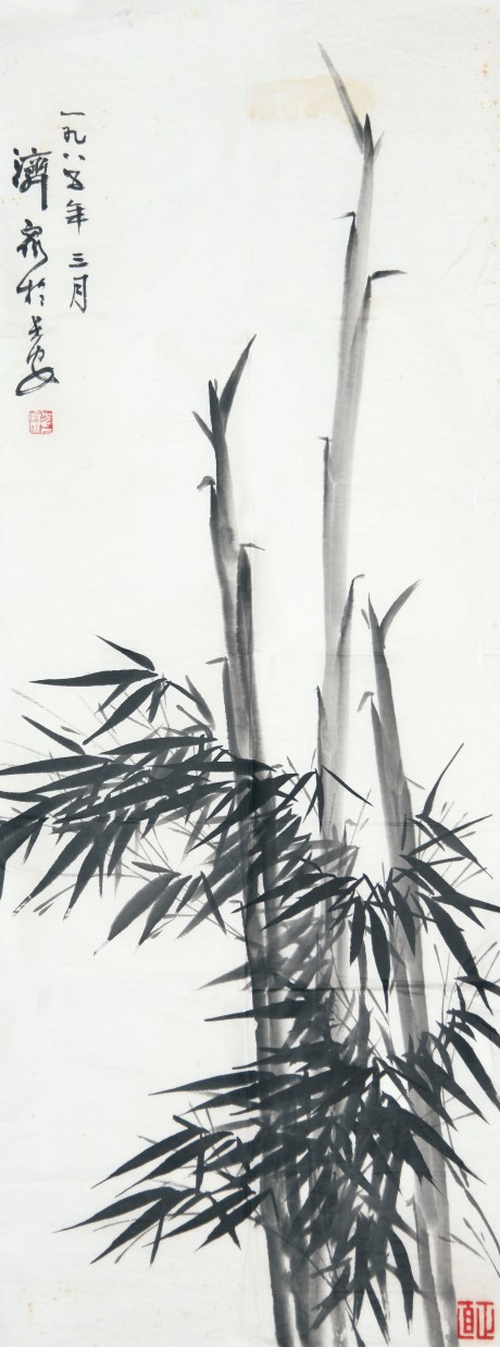 方濟眾  竹單片	110*42cm