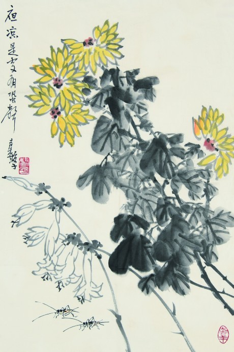 張繼馨  花鳥(niǎo)單片	69×45CM